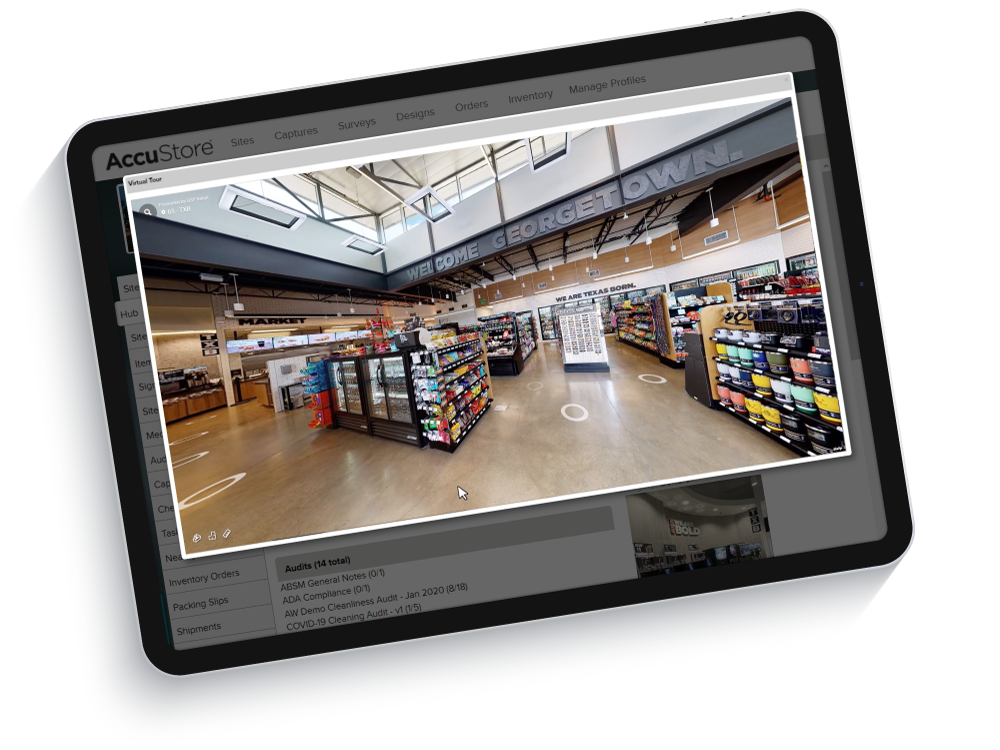 AccuStore Virtual Walkthrough Tablet
